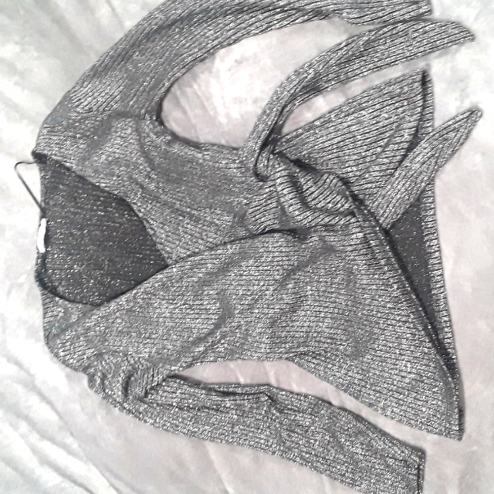 Super cute zara sparkling top w/ side tie